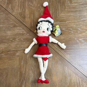 Betty Boop Stuffed Doll Santa Netty KellyToy w/Tags 1999
